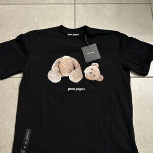Palm Angels Teddy Bear Graphic Black T-Shirt